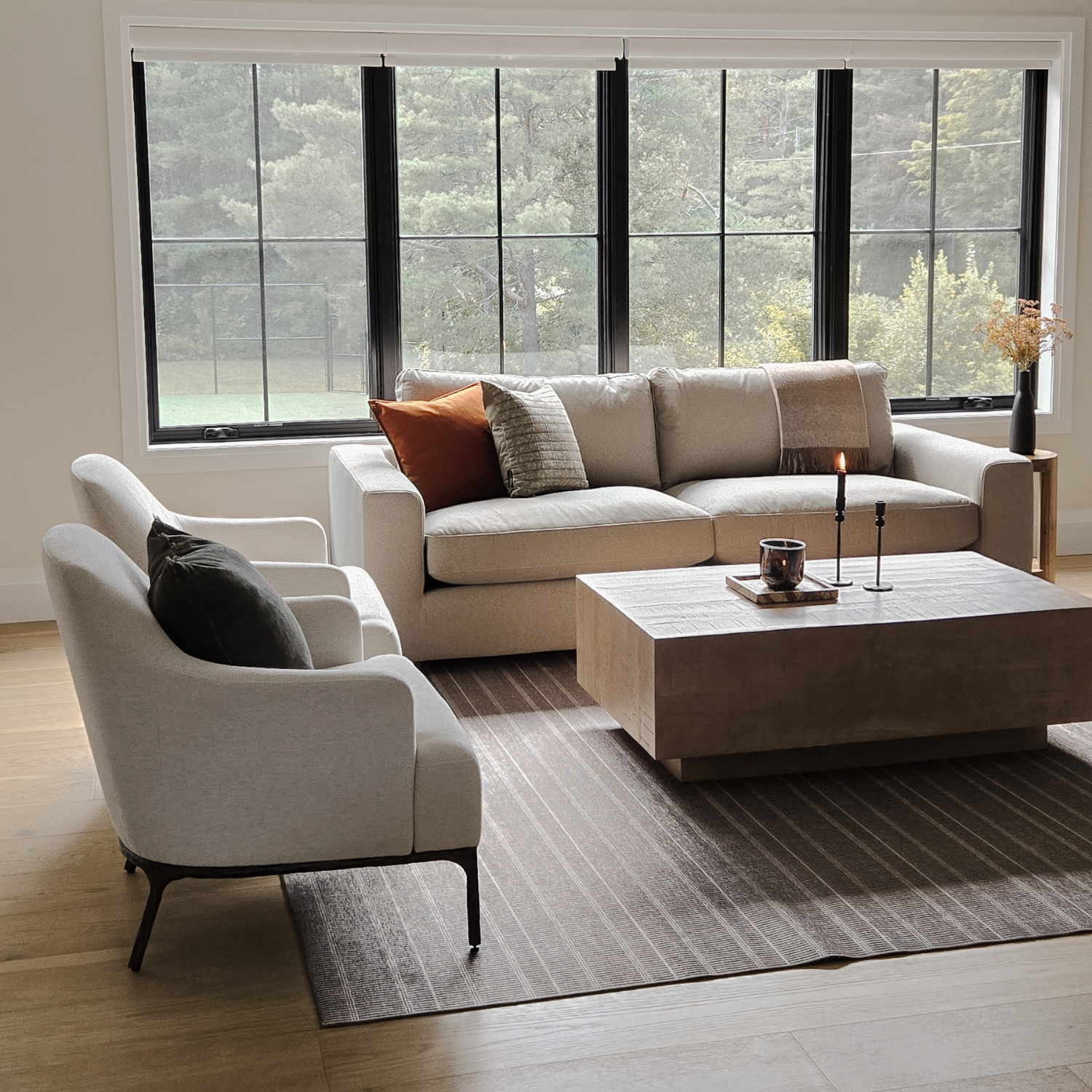 Exuma Lounge Chair - Chenille Birch