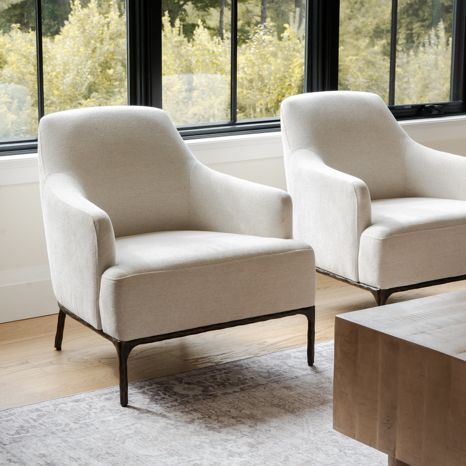 Exuma Lounge Chair - Chenille Birch