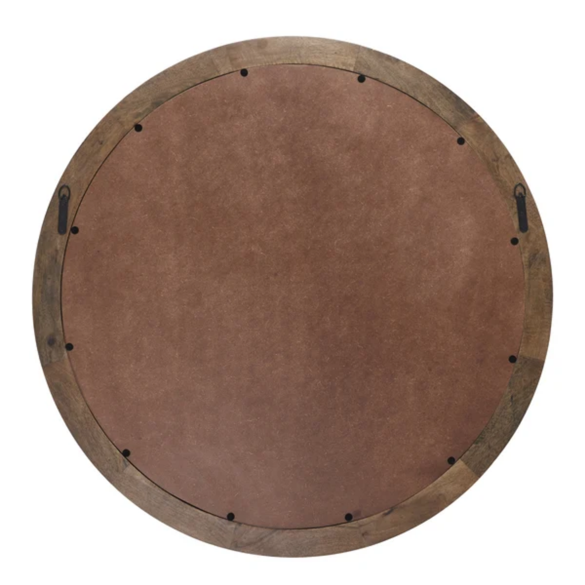 Freja Wood Wall Mirror - Dark Walnut