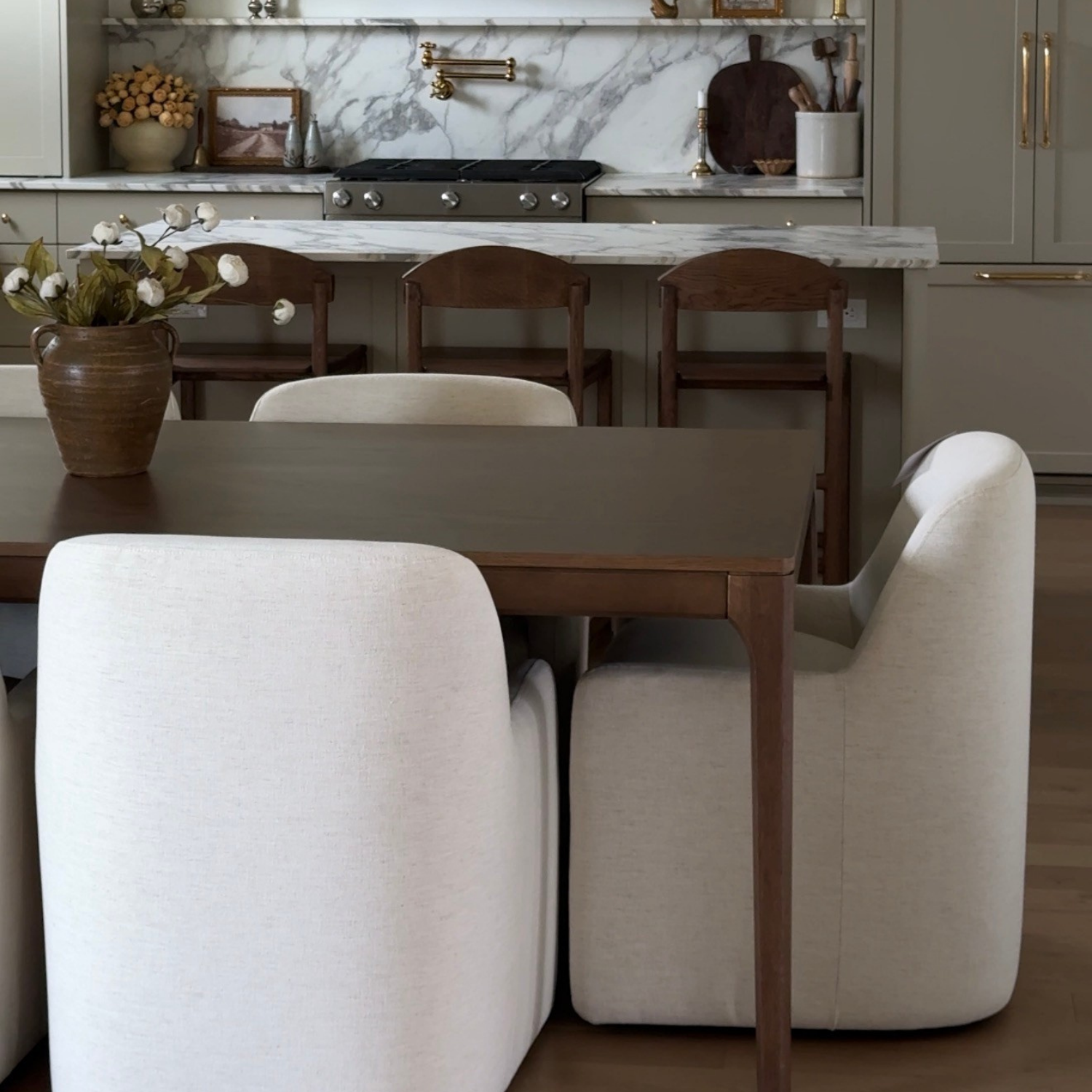 Fairbank Armless Dining Chair - Crypton® Nomad Snow
