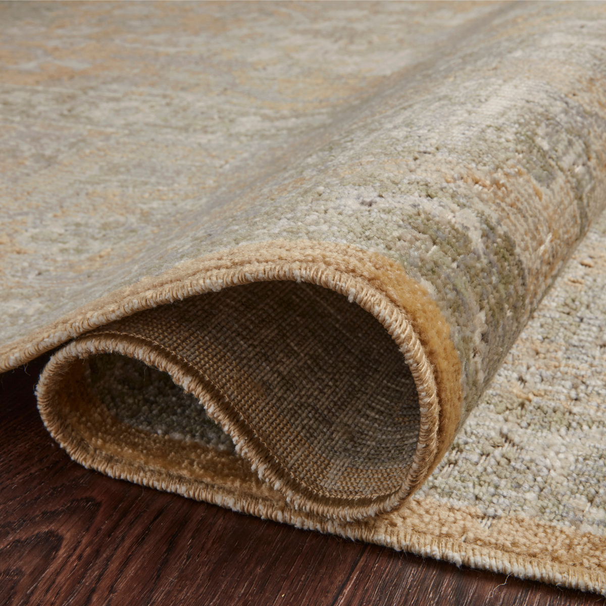 Chris Loves Julia x Loloi Rosemarie Gold / Sand Rug
