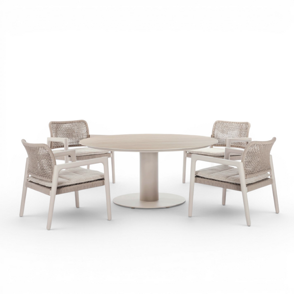Simcoe-Granby Dining Chat Set - Beige