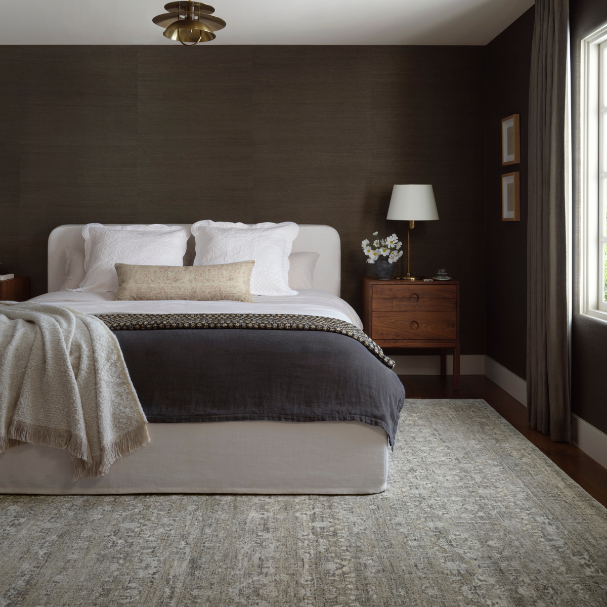 Amber Lewis x Loloi Honora Grey/ Beige Rug