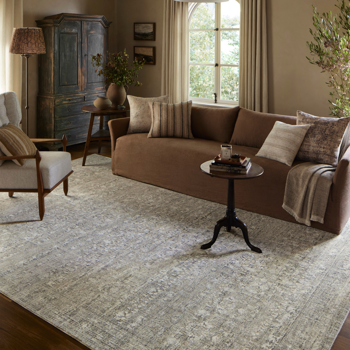 Amber Lewis x Loloi Honora Grey/ Beige Rug