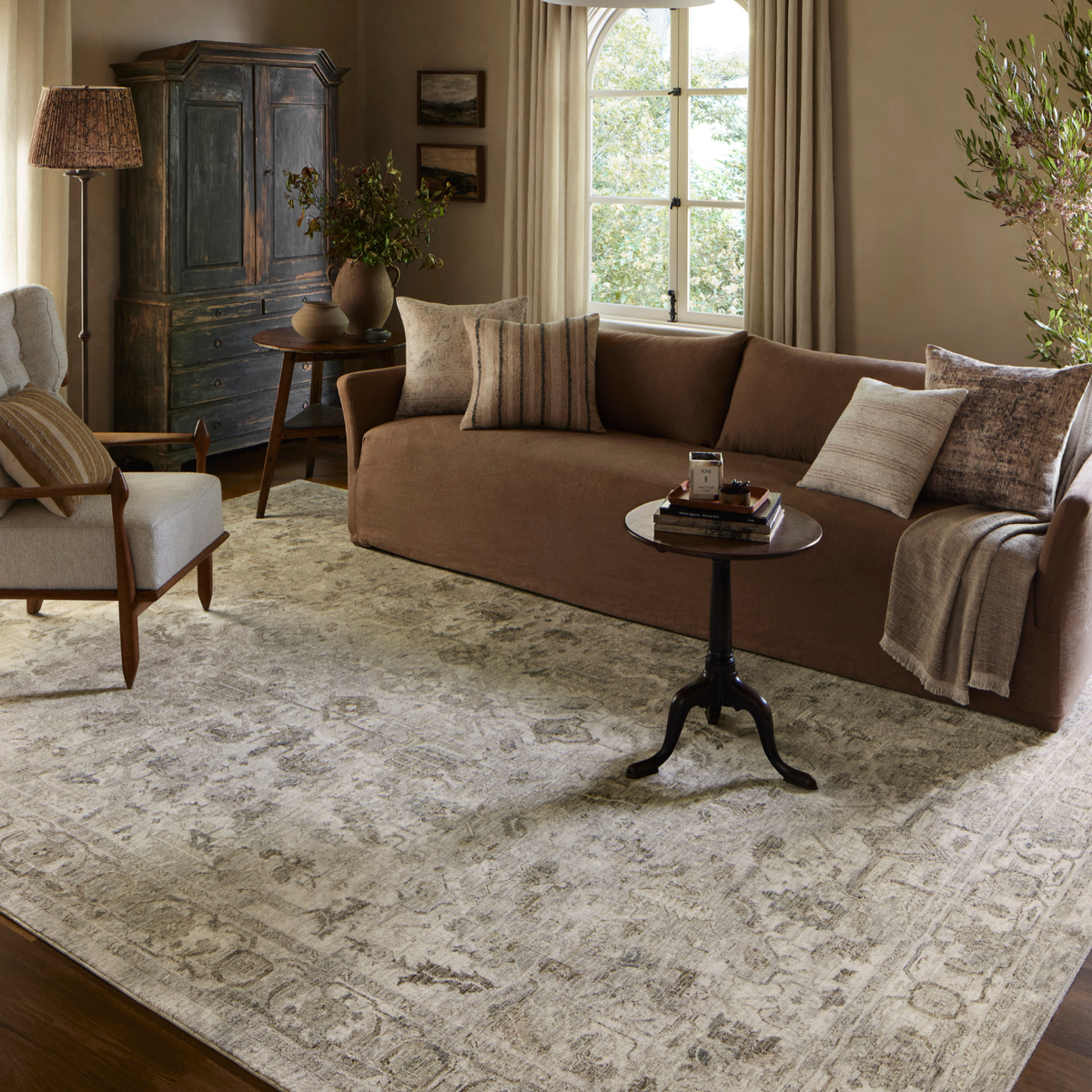 Amber Lewis x Loloi Honora Grey/ Taupe Rug