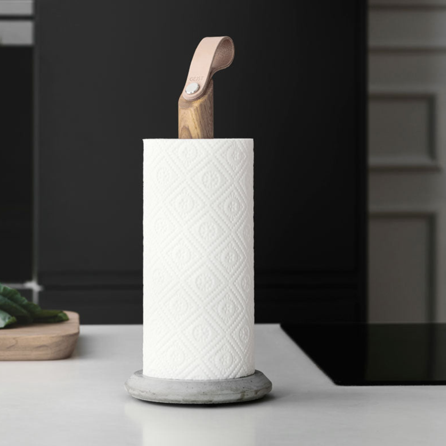 Grip Smoke Oak Paper Towel Holder