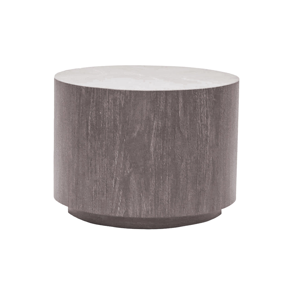 Aurora Round Salvaged Lumber Side Table