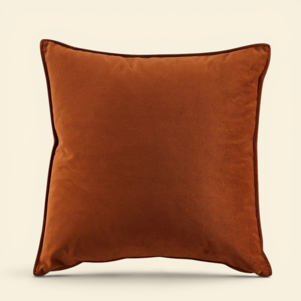 Velvet Rust Toss Pillow