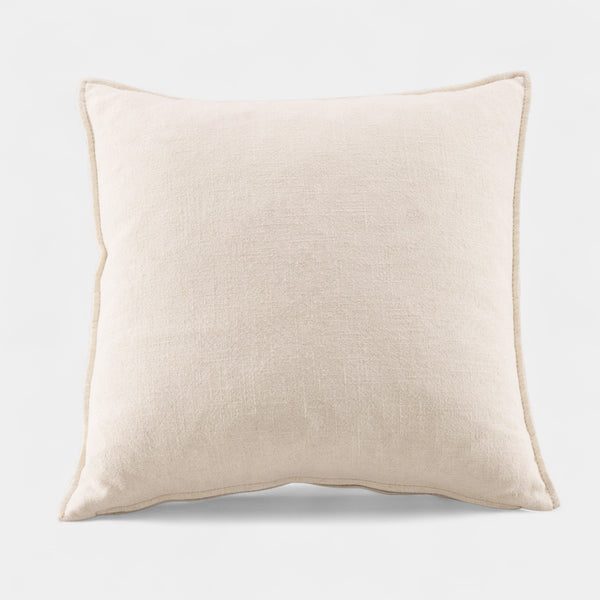 Cream Linen Toss Pillow