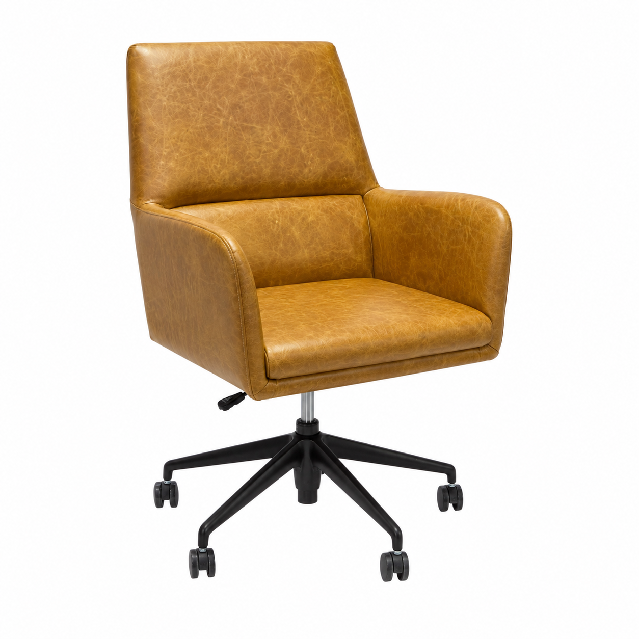 Campbellton Adjustable Office Chair - Concord Mink Leather