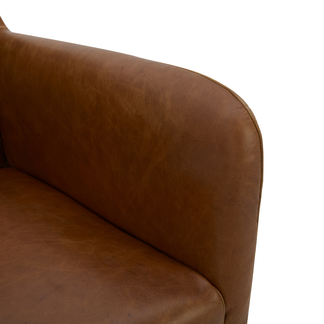 Campbellton Adjustable Office Chair - Concord Mink Leather