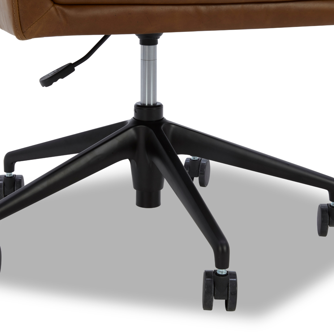 Campbellton Adjustable Office Chair - Concord Mink Leather