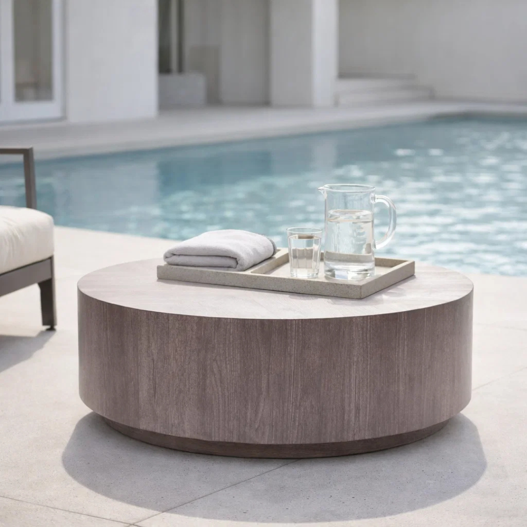 Aurora Round Salvaged Lumber Coffee Table