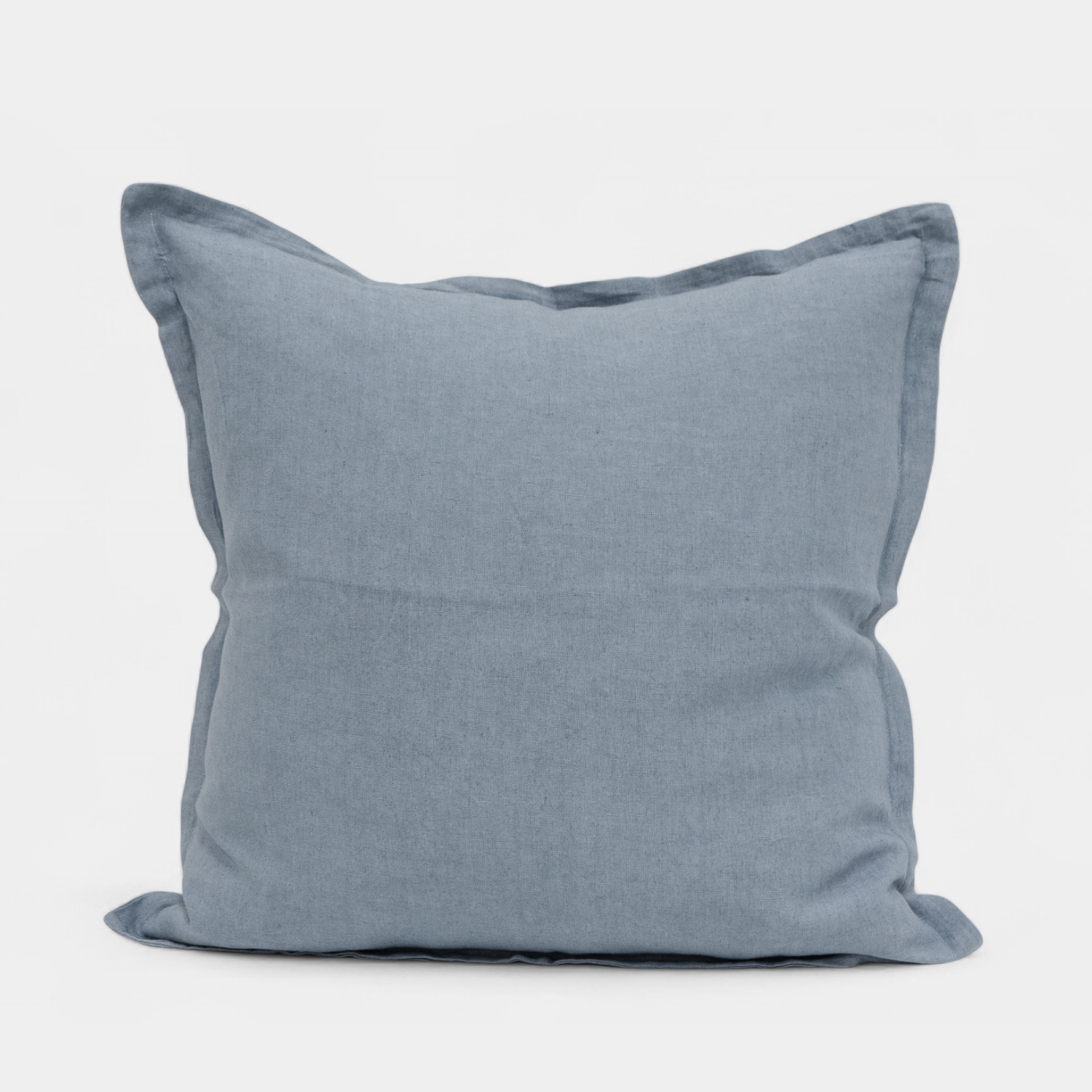 Muted Blue Linen Toss Pillow