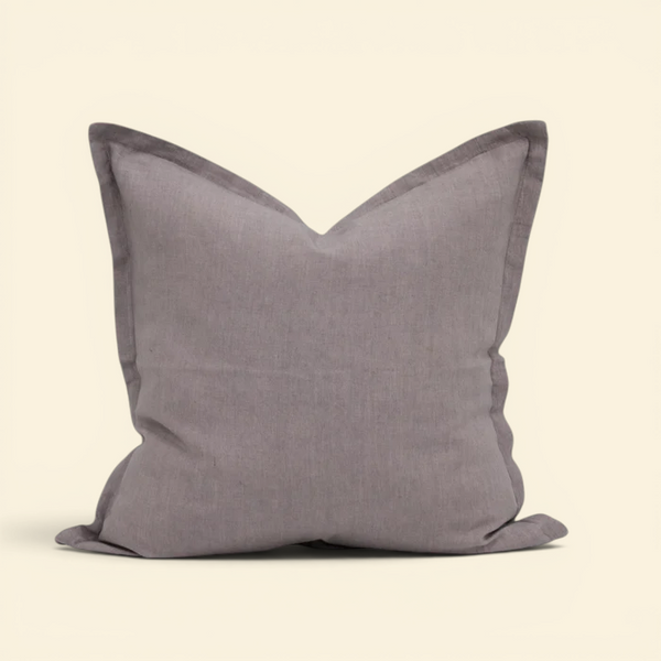 Muted Mauve Linen Toss Pillow