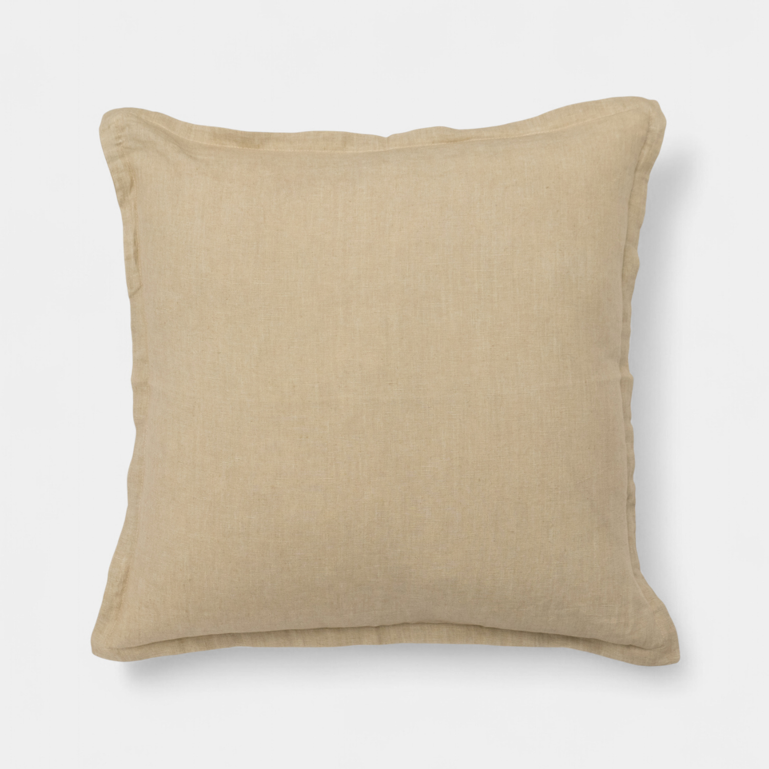 Muted Natural Linen Toss Pillow