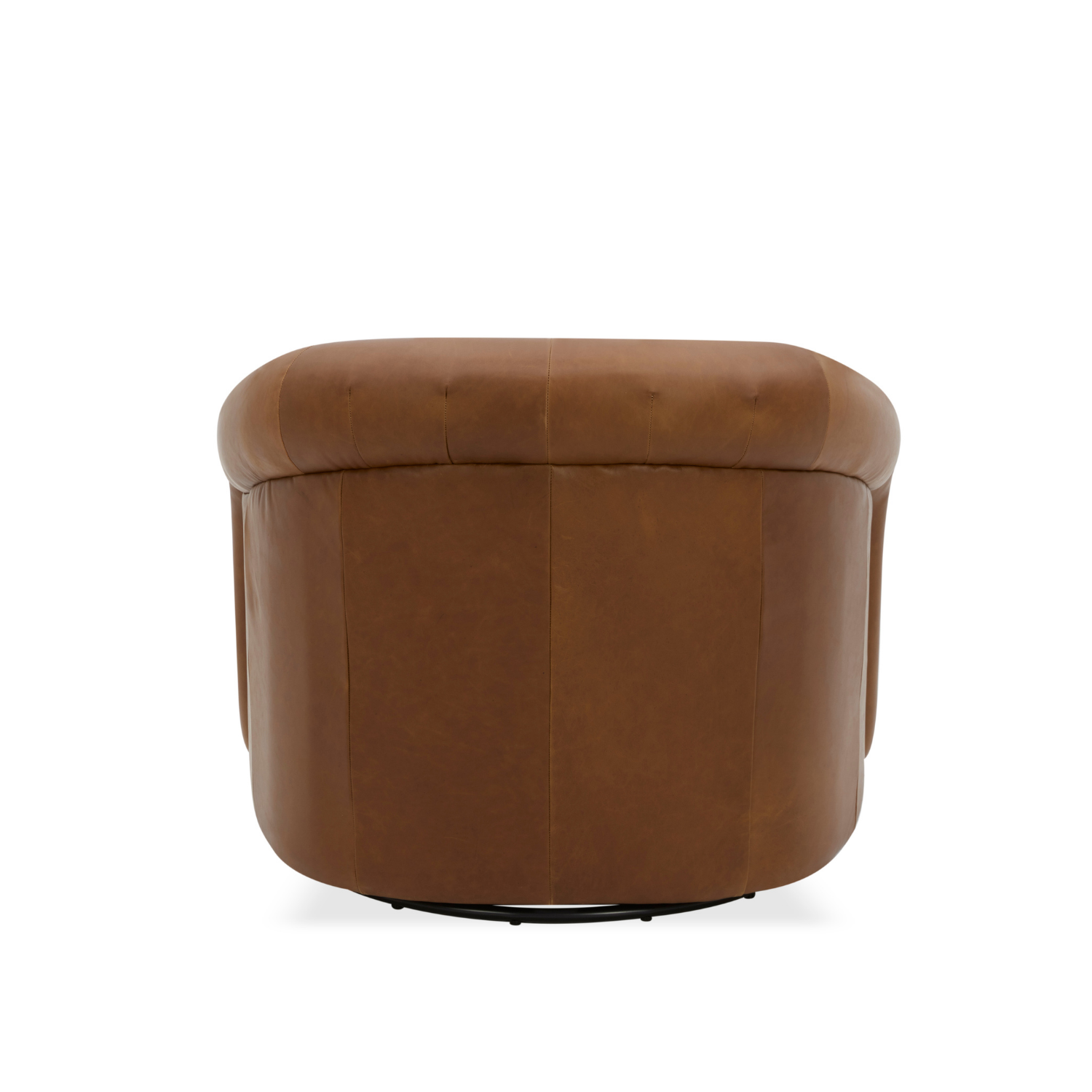 Woolwich Swivel Lounge Chair - Concord Mink Leather