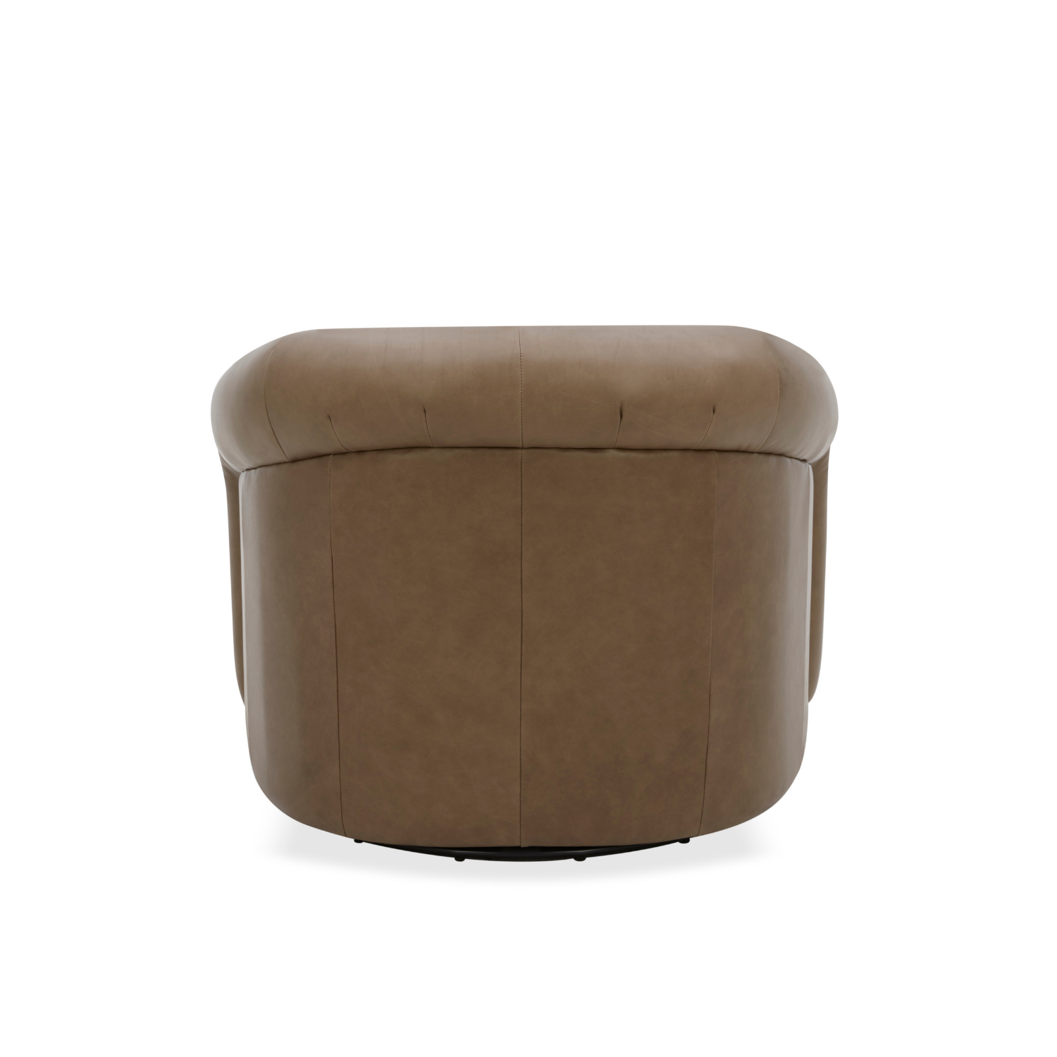 Woolwich Swivel Lounge Chair - Concord Pewter Leather