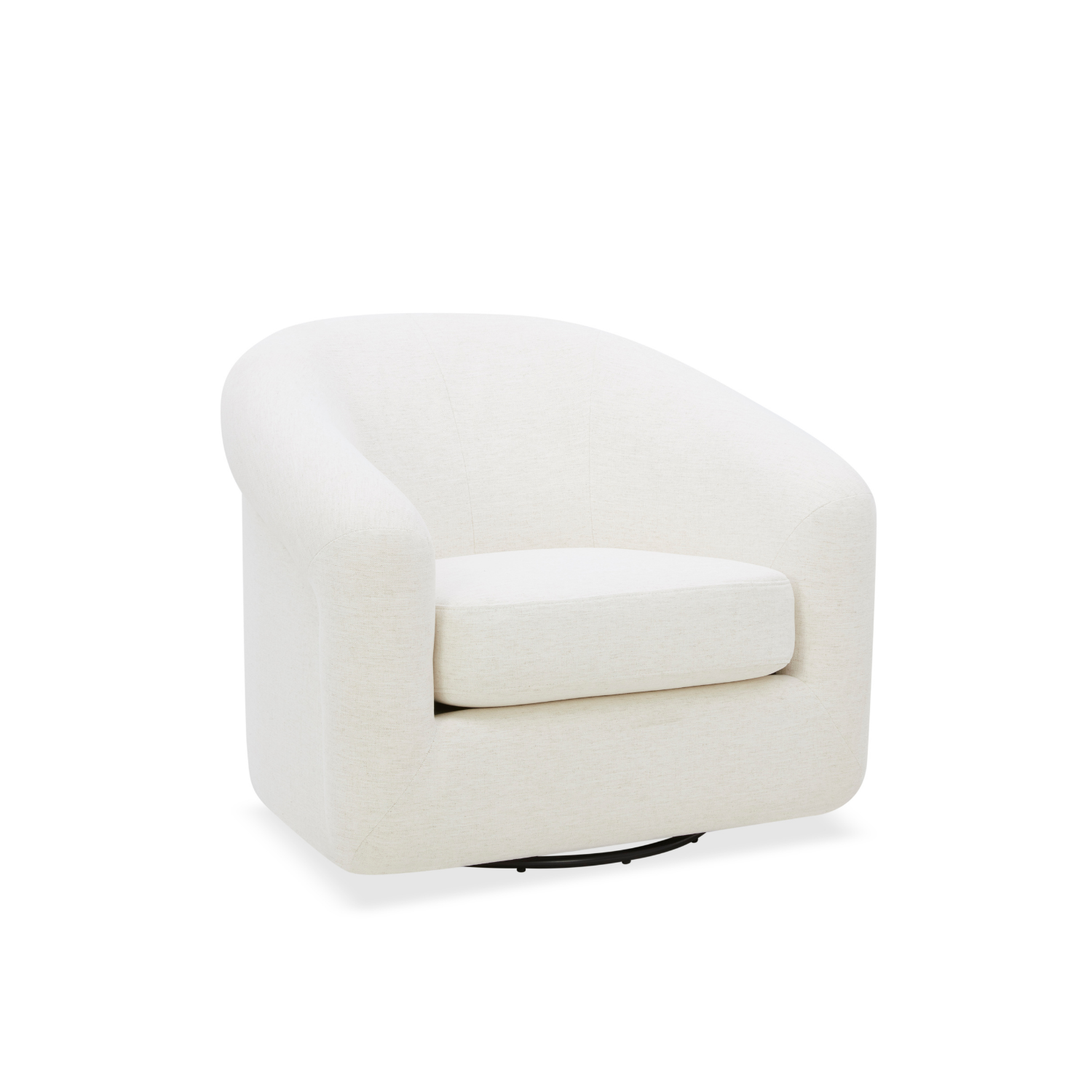 Woolwich Swivel Lounge Chair - Crypton® Nomad Snow