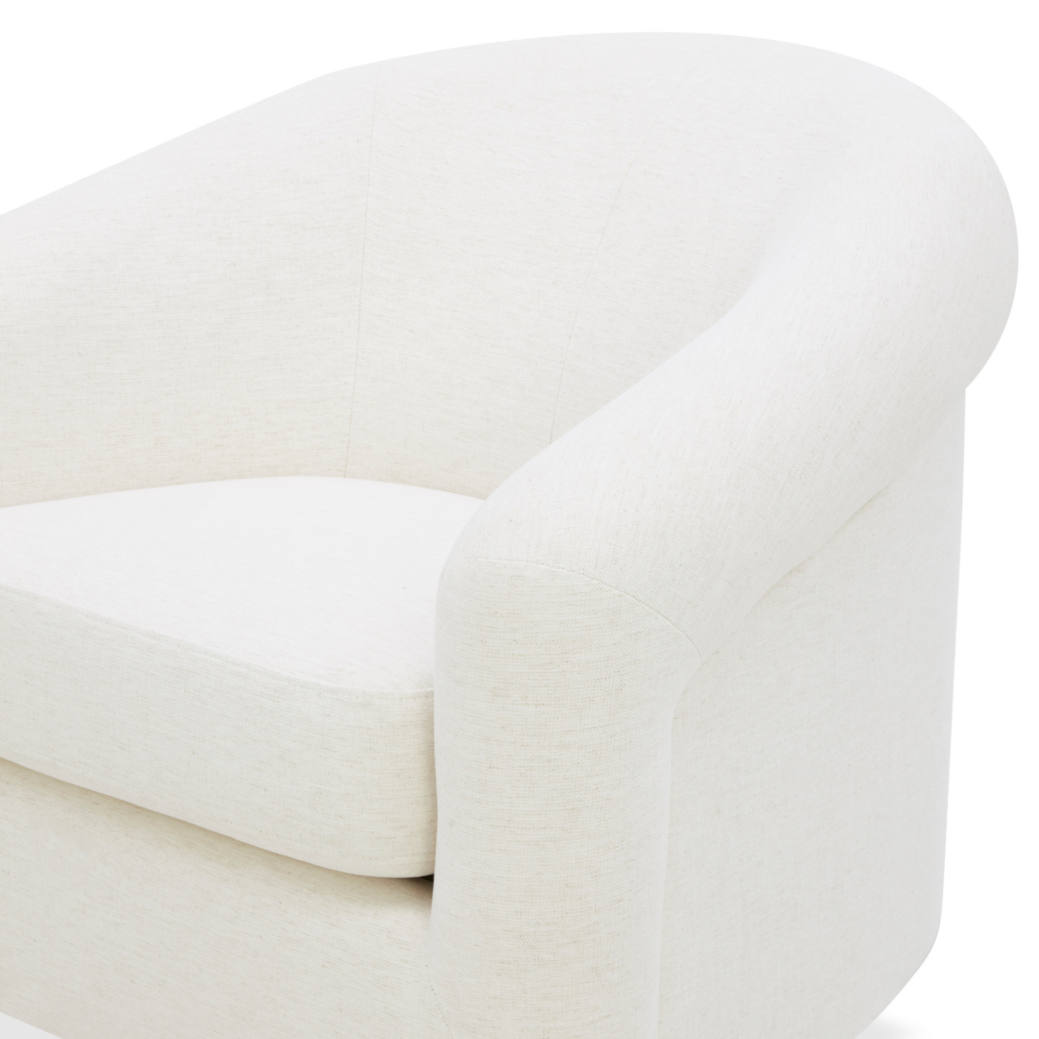 Woolwich Swivel Lounge Chair - Crypton® Nomad Snow