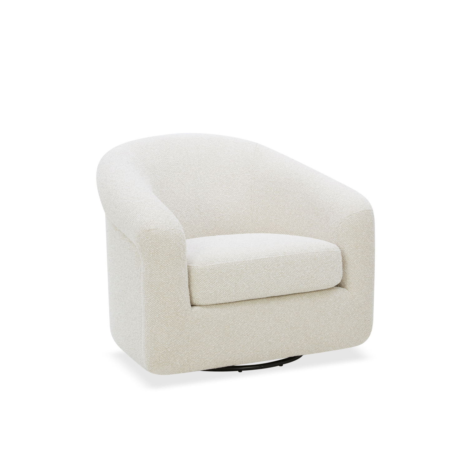 Woolwich Swivel Lounge Chair - Tasmin Linen