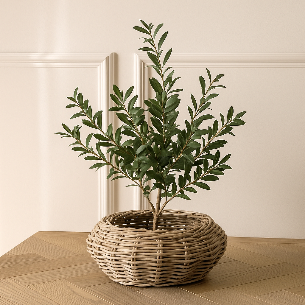 Langley Rattan Plant Trays