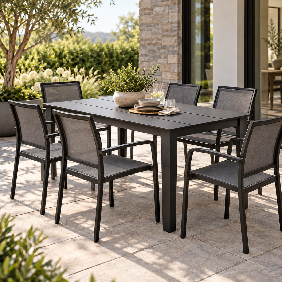 Carling Rectangle Slat Dining Table