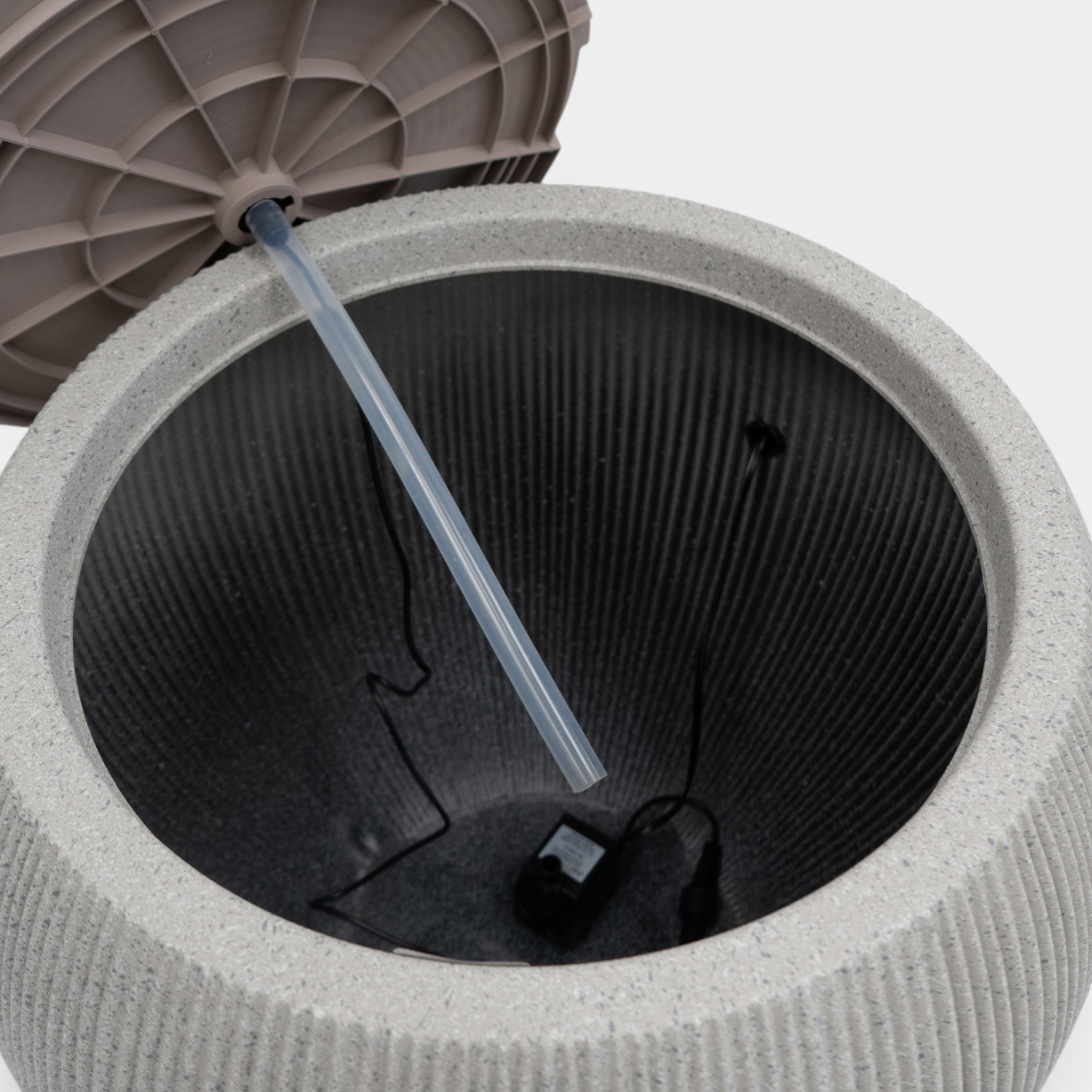 Fairview Curved LED Fountain - Textured Beige