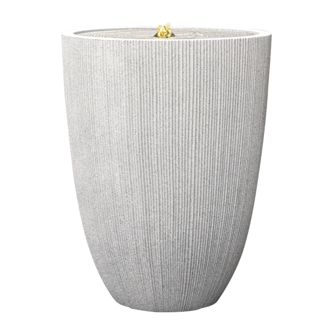 Fairview Tall Curved LED Fountain - Textured Beige