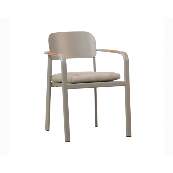Collingwood Dining Arm Chair with Cushion - Champagne Taupe