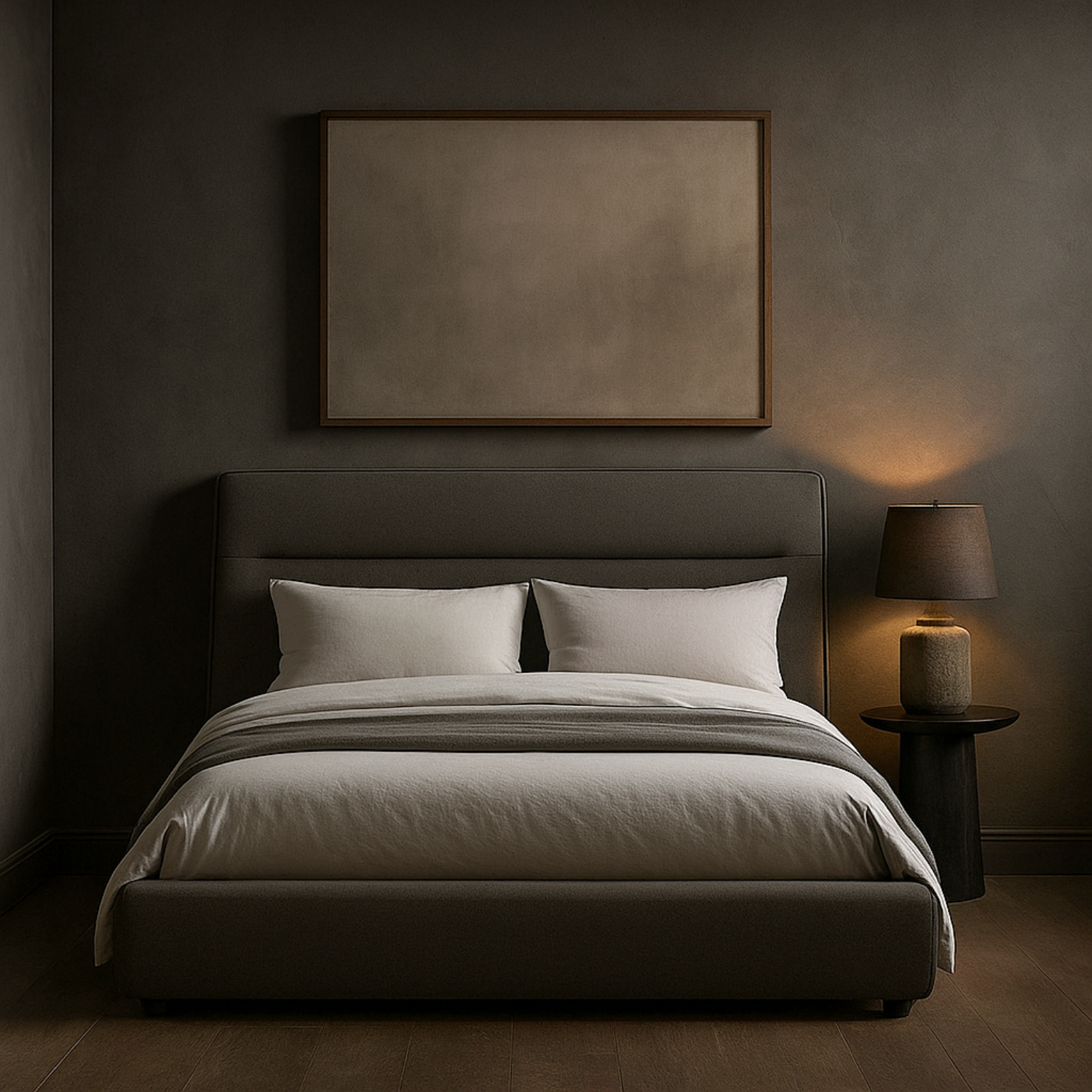 Carlaw Platform Bed - Graphite Matte Velvet