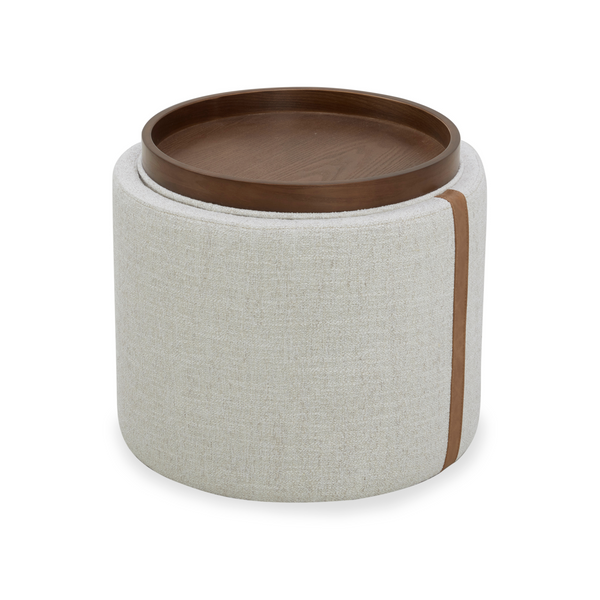 Charlestown Storage Ottoman - Thatched Wheat