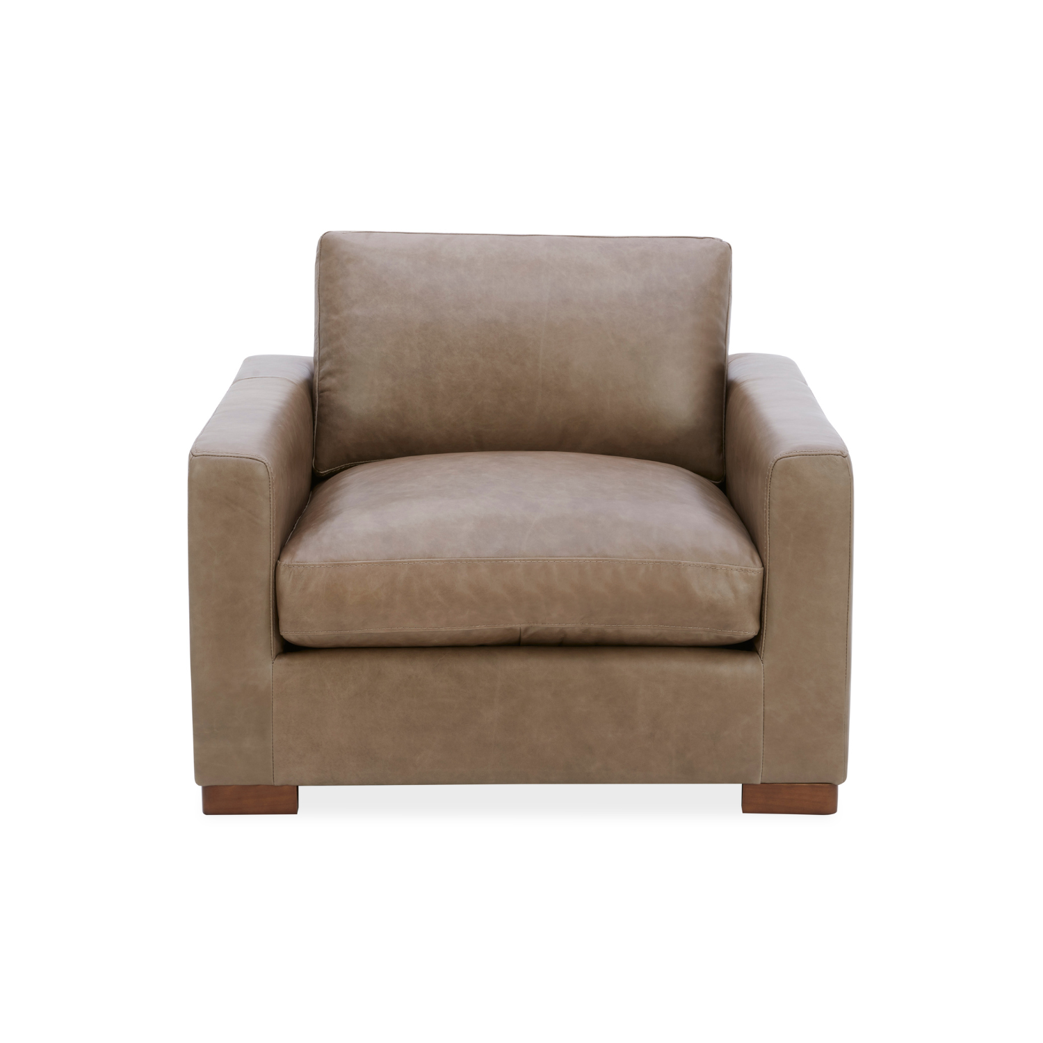 Charlestown Lounge Chair - Concord Pewter Leather