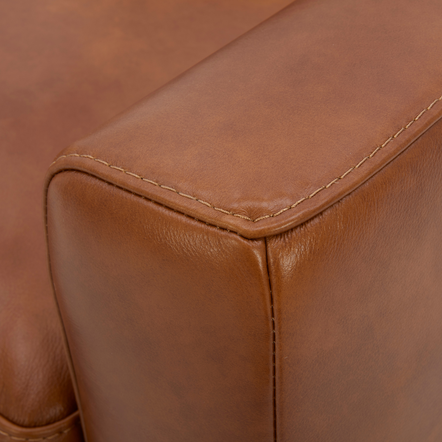 Charlestown Lounge Chair - Camel Leather