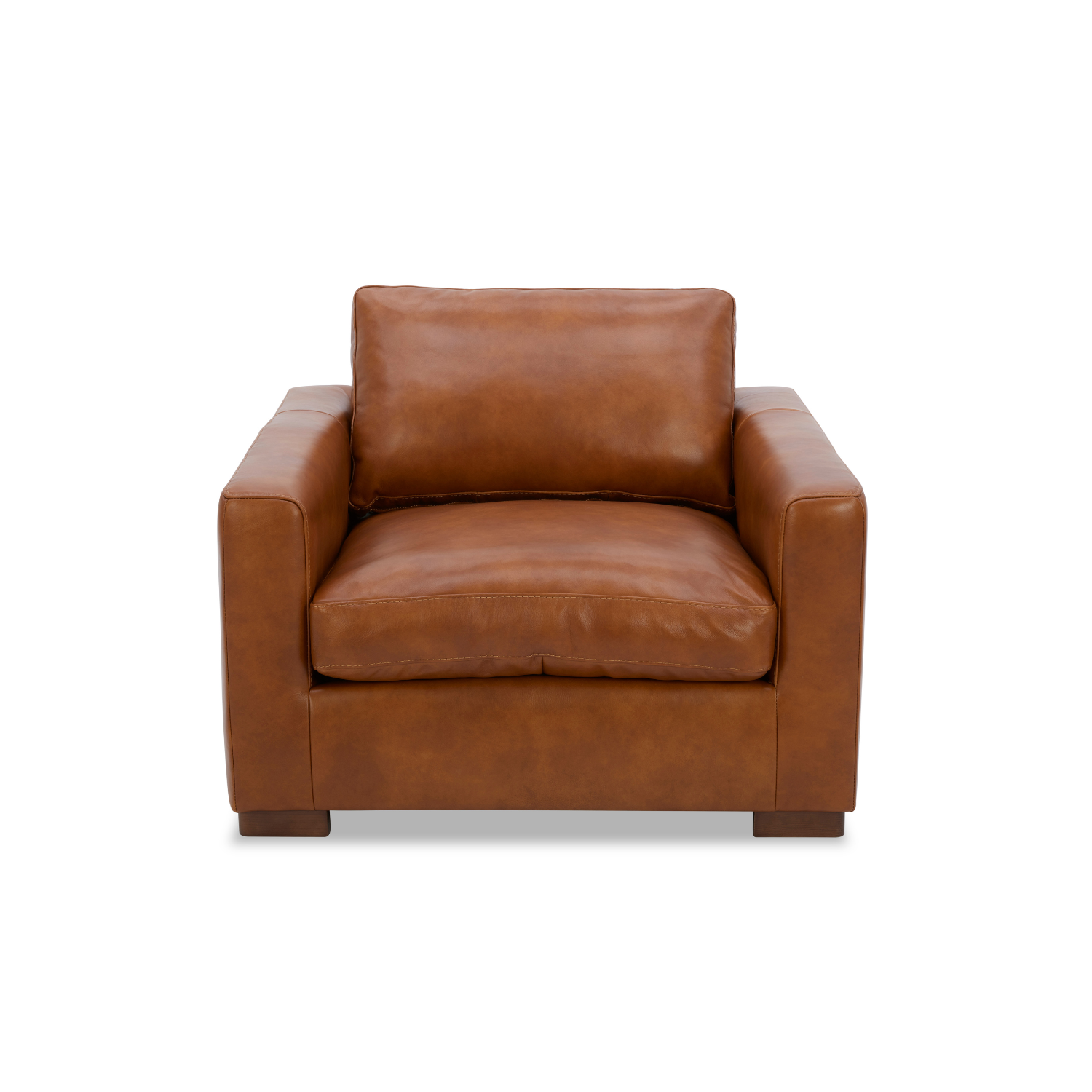 Charlestown Lounge Chair - Camel Leather
