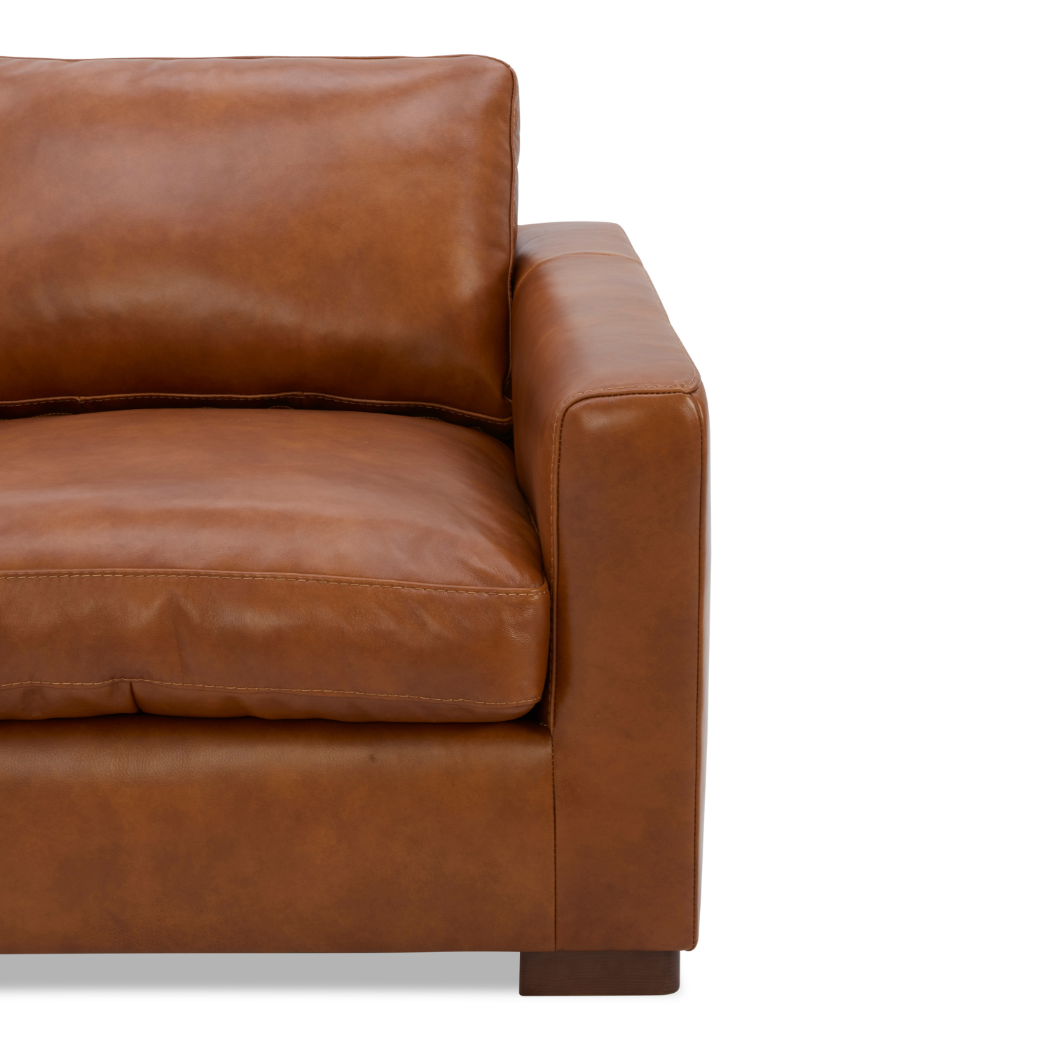 Charlestown Lounge Chair - Camel Leather