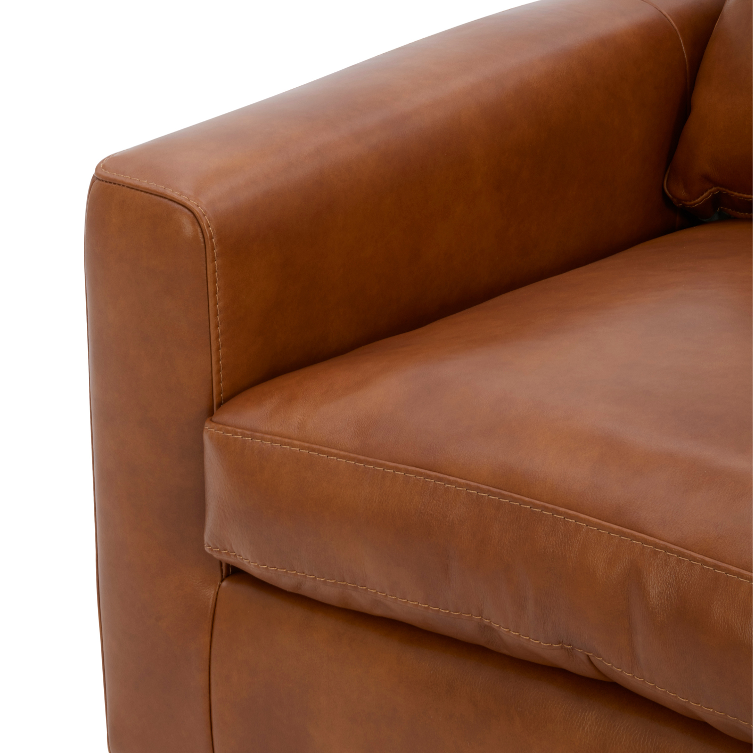 Charlestown Lounge Chair - Camel Leather