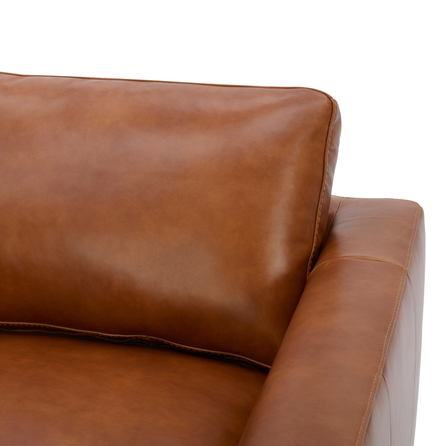 Charlestown Lounge Chair - Camel Leather