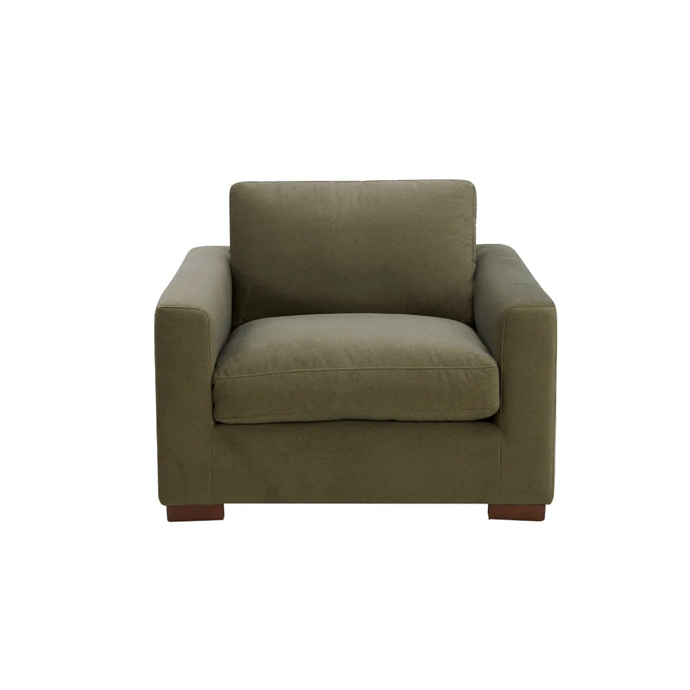 Charlestown Lounge Chair - Forest Green Matte Velvet