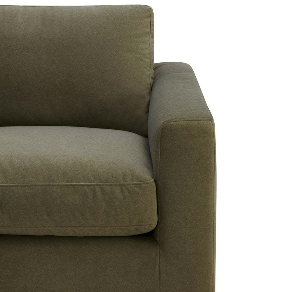 Charlestown Lounge Chair - Forest Green Matte Velvet