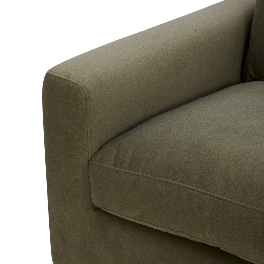 Charlestown Lounge Chair - Forest Green Matte Velvet
