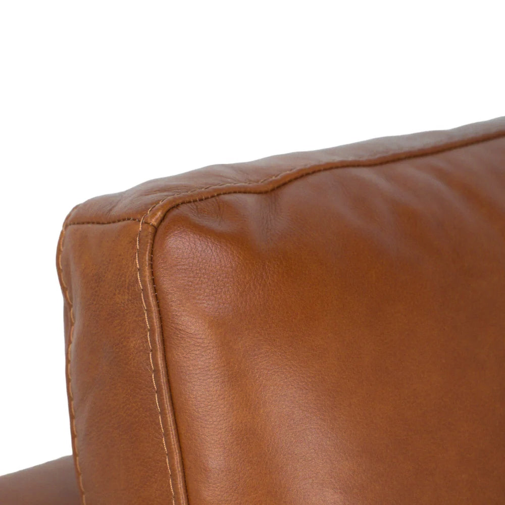 Charlestown Sofa - Camel Leather