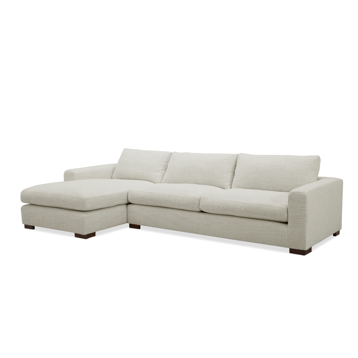 Charlestown 124" Chaise Sectional - Tasmin Linen