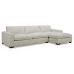 Charlestown 124" Pearl Boucle Chaise Sectional