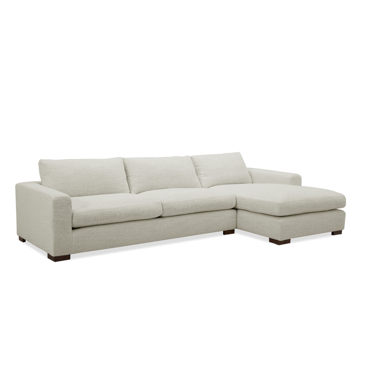 Charlestown 124" Chaise Sectional - Tasmin Linen
