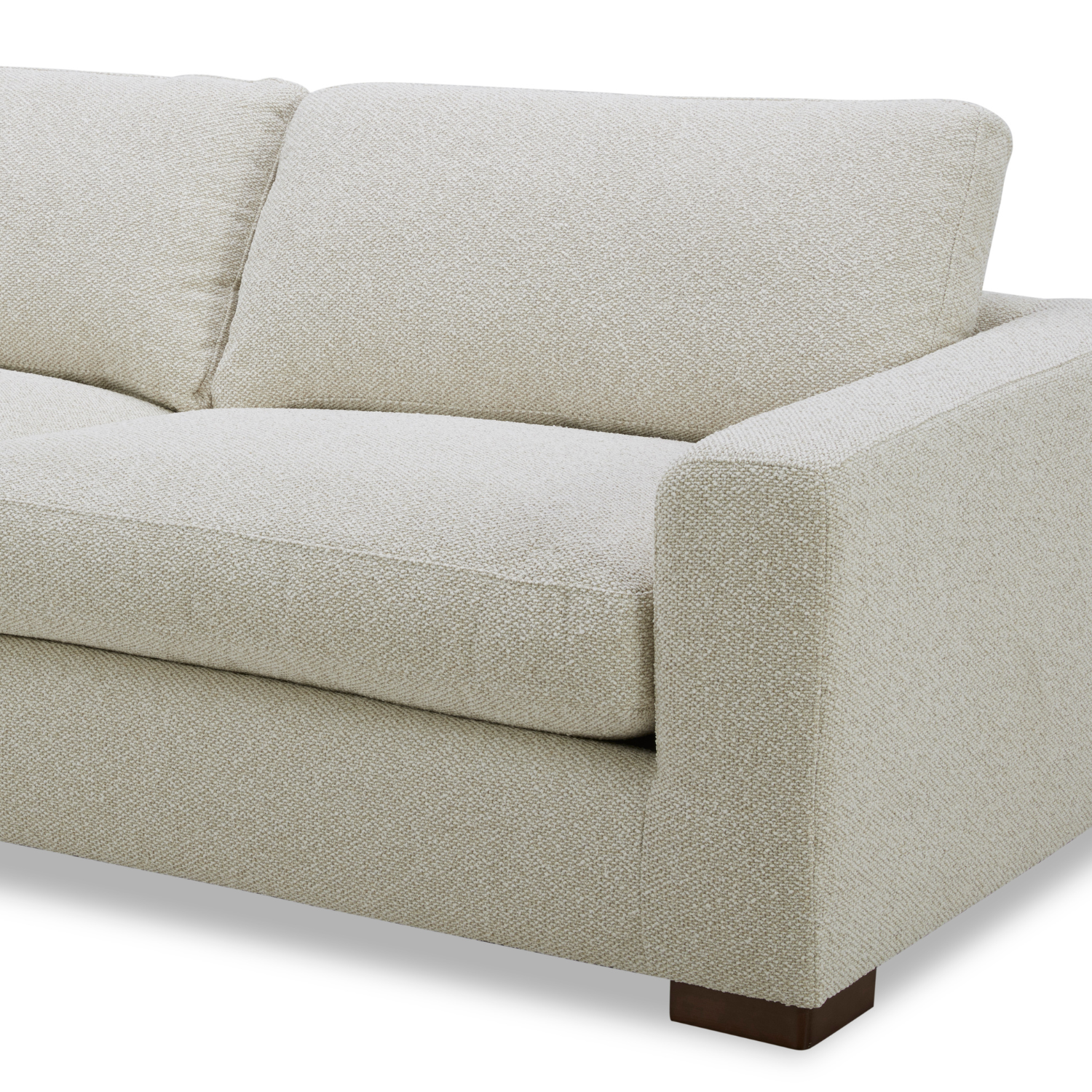Charlestown 124" Chaise Sectional - Tasmin Linen