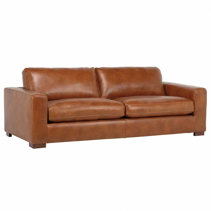 Charlestown Sofa - Camel Leather