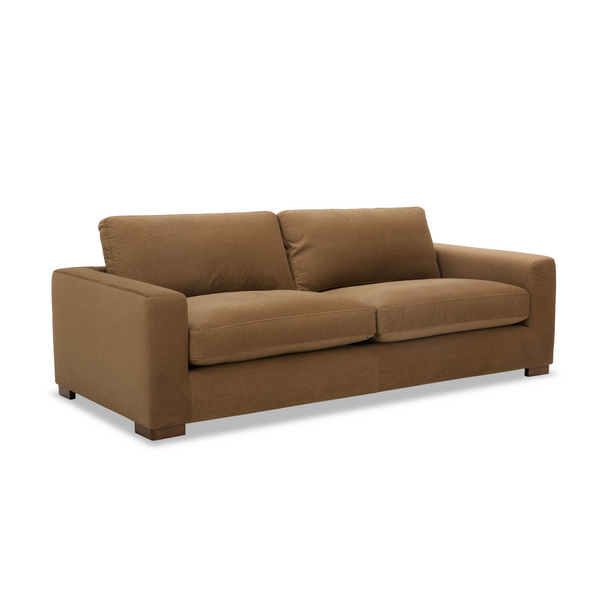 Charlestown Sofa - Tawny Brown Matte Velvet