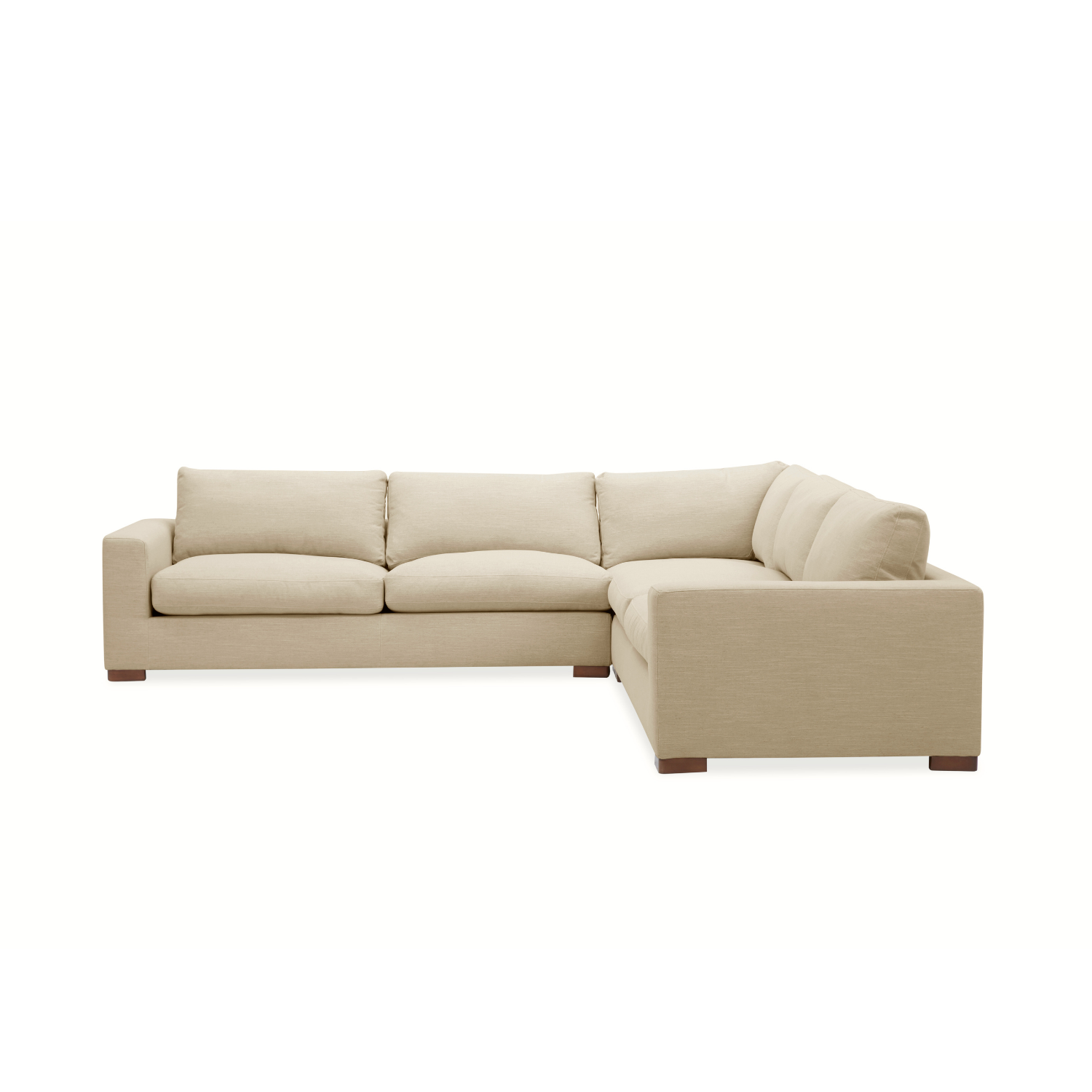 Charlestown L-Shape Sectional - Crypton® Nomad Custard