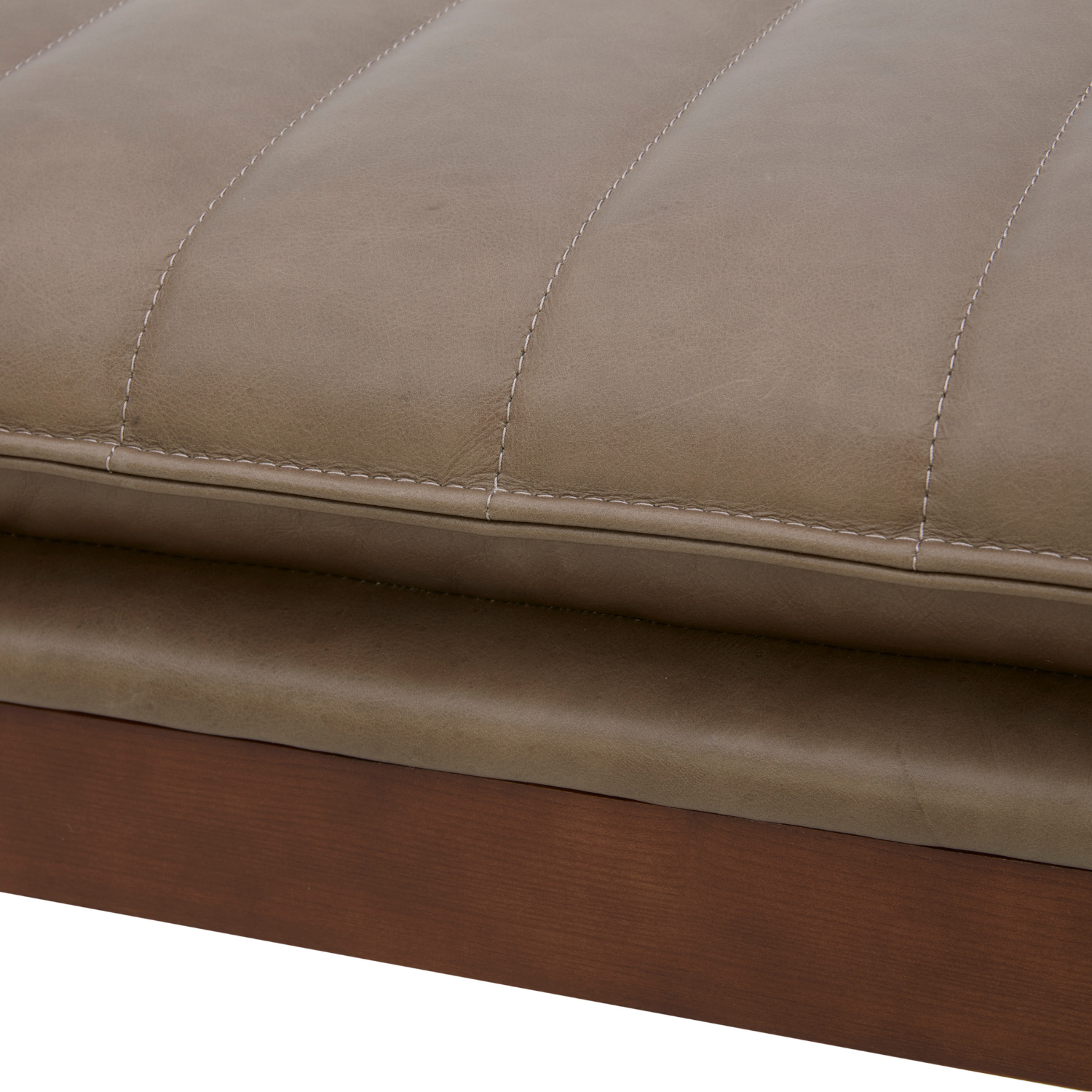 Airdrie Bench - Concord Pewter Leather